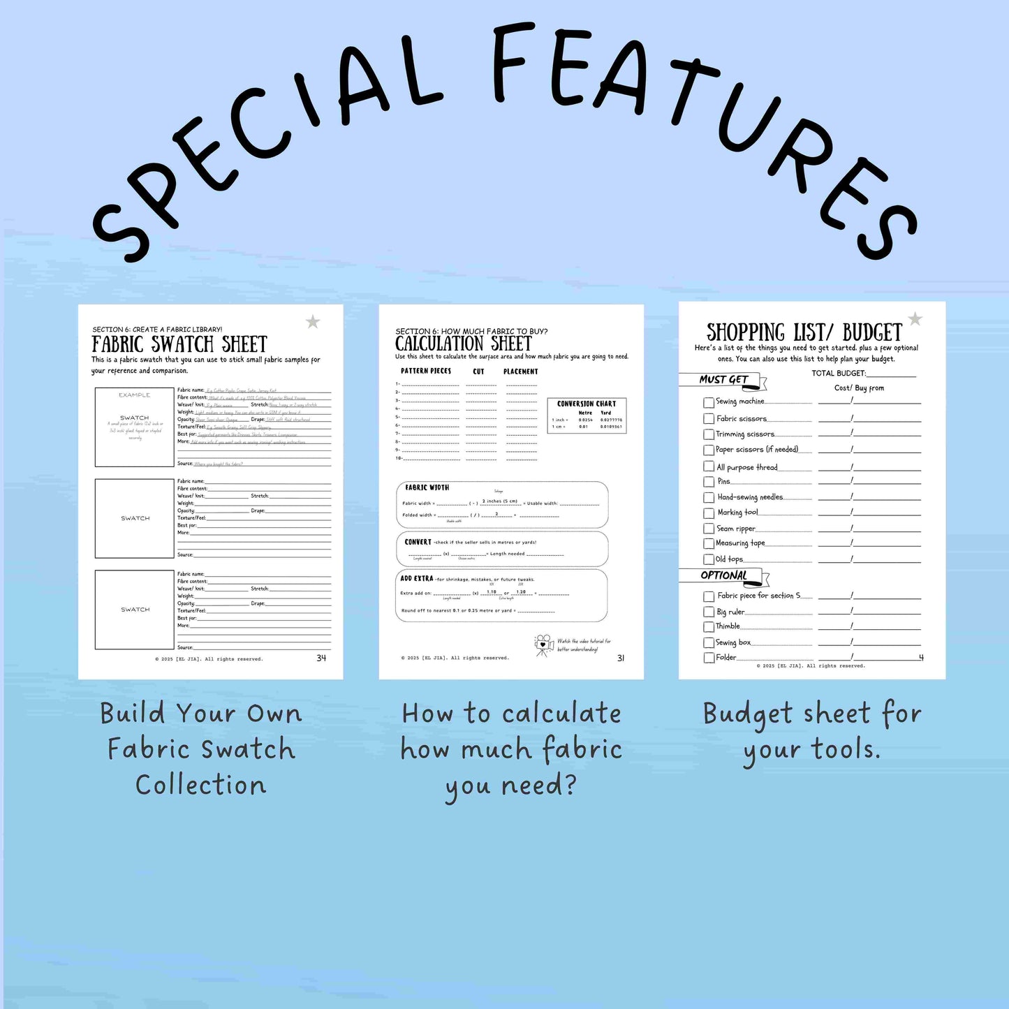 BEGINNER'S SEWING PRACTICE PACK + COMPLETE VIDEO TUTORIAL